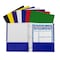 C-Line Products 8-1/2" x 11" Assorted Two-Pocket Paper Portfolio Folder with Prongs, 100EA/+DS 05320-DS - alternate 1